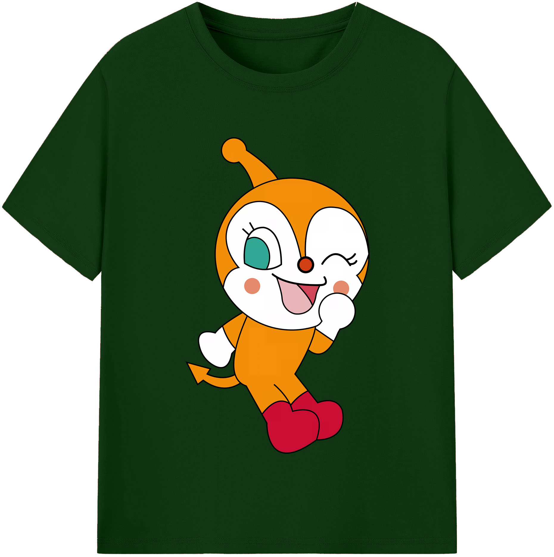 （画像用） アンパンマン Anpanman 綿100％半袖Tシャツ（フロントプリント）